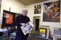 Deutsche Künstler Heinz Zolper in seinem Atelier in Köln (&copy; Thomas Brill)